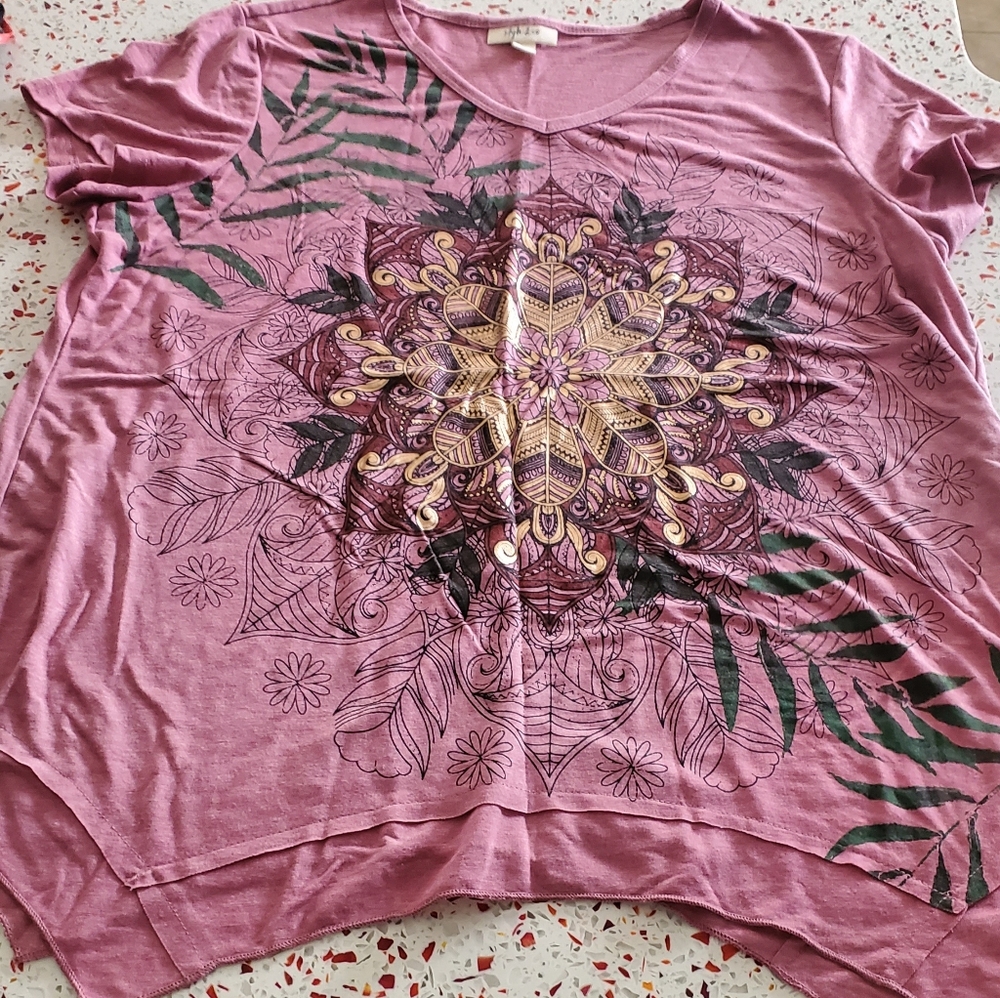 Style and Co Womens graphic ss tee